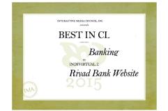 The Interactive Media Award 2015 in the category of banks and financial institutions